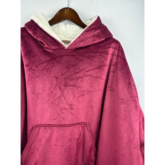 Unisex Eskimo Large Velour & Sheep Fur Hoodie Mumu - Picture 2 of 4